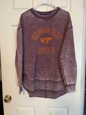 Virginia Tech Hokies Maroon Crewneck Sweatshirt with VT Logo